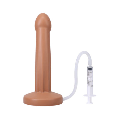 Tantus POP Squirting Dildo – Tan – Silicone – 7.25 in Length