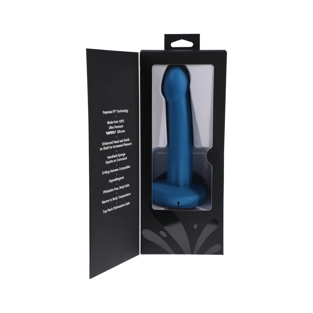 Tantus POP Squirting Dildo – Blue – 7.25 in Length with Squirting Function