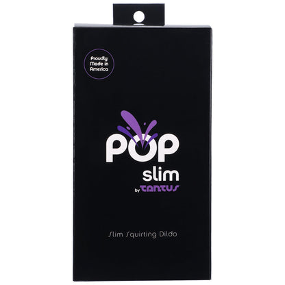 Tantus POP Slim Squirting Dildo - Purple - Strap-On with Fluid Release