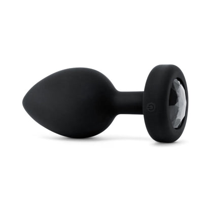 b-Vibe Vibrating Jewel Plug XX-Large – Black, Rechargeable with Remote Control
