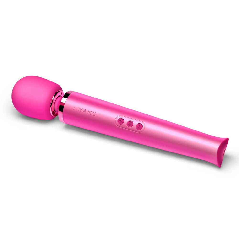 Le Wand Rechargeable Vibrating Massager – Magenta – 10 Vibration Speeds