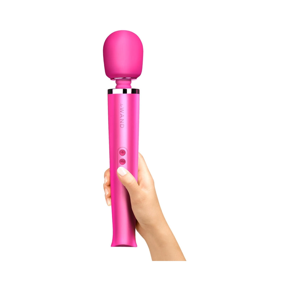 Le Wand Rechargeable Vibrating Massager – Magenta – 10 Vibration Speeds