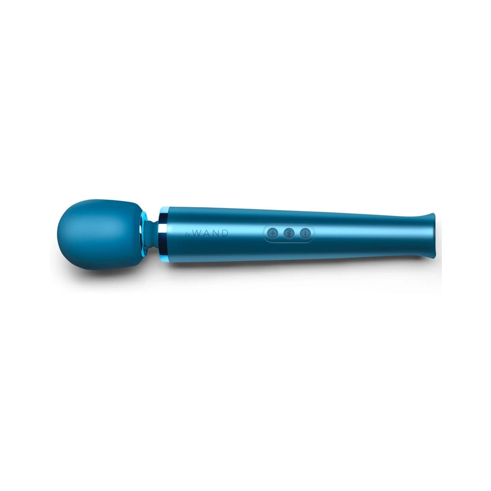 Le Wand Rechargeable Vibrating Massager - Blue - 10 Vibration Speeds, 20 Patterns