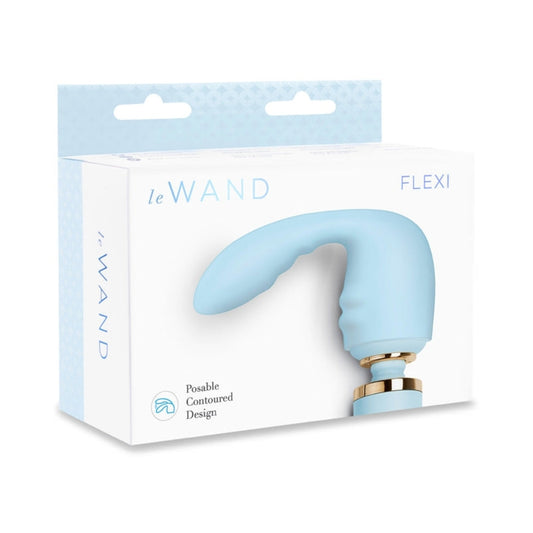 Le Wand Flexi Posable Silicone Attachment with Bulbous Head – Blue