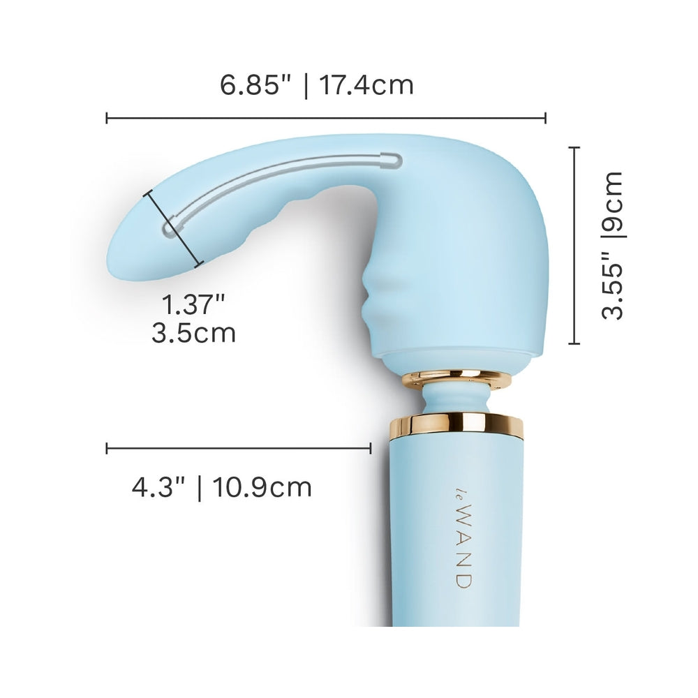 Le Wand Flexi Posable Silicone Attachment with Bulbous Head – Blue