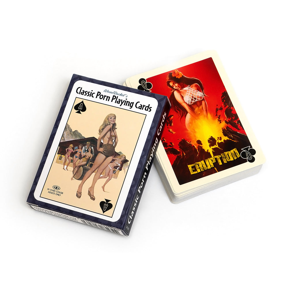 Wood Rocket Classic Porn Playing Cards – Multi-Color Retro Design