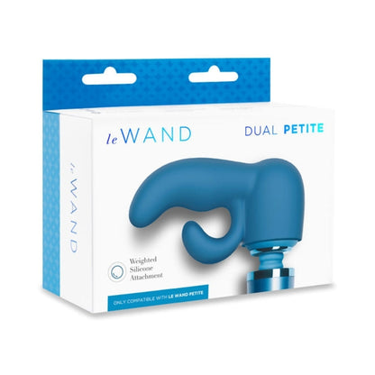 Le Wand Petite Dual Weighted Silicone Attachment – Blue