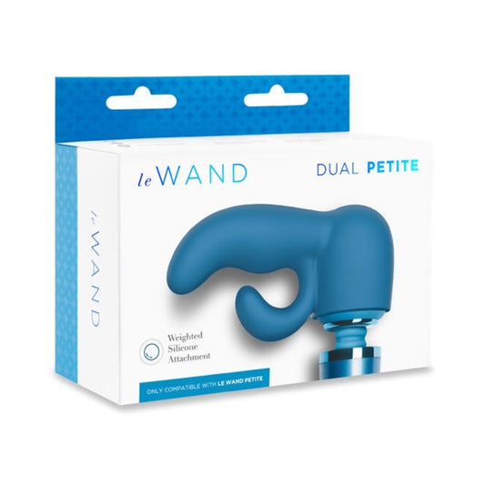 Le Wand Petite Dual Weighted Silicone Attachment – Blue
