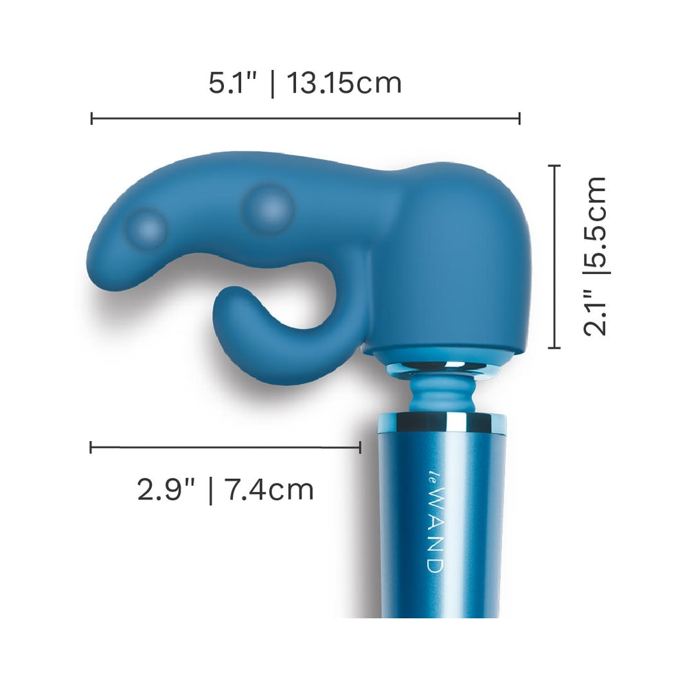 Le Wand Petite Dual Weighted Silicone Attachment – Blue