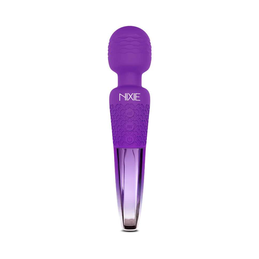 Nixie Rechargeable Wand Massager – Purple Ombre Metallic