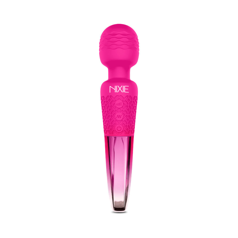 Nixie Rechargeable Wand Massager – Pink Ombre Metallic