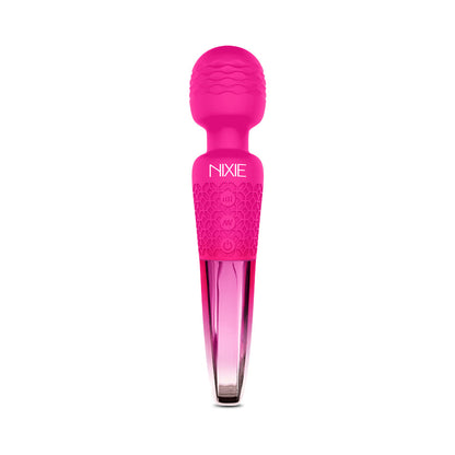 Nixie Rechargeable Wand Massager – Pink Ombre Metallic