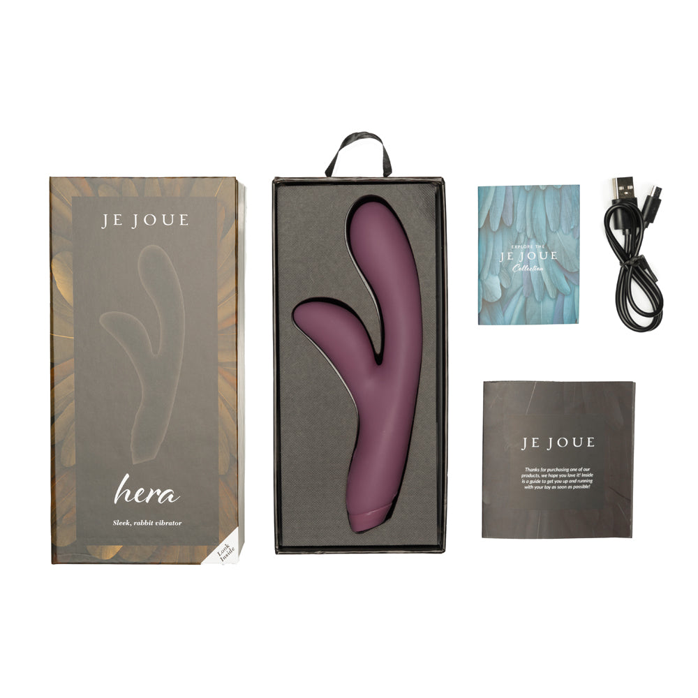 Je Joue Hera Rechargeable Silicone Rabbit Vibrator – Purple