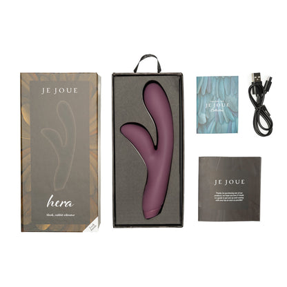 Je Joue Hera Rechargeable Silicone Rabbit Vibrator – Purple