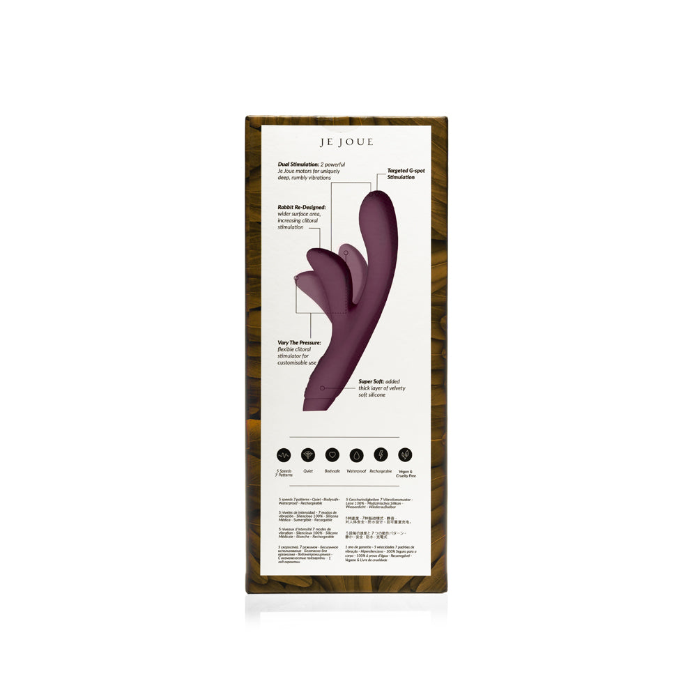 Je Joue Hera Rechargeable Silicone Rabbit Vibrator – Purple