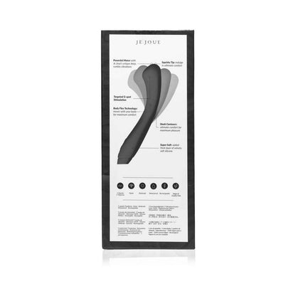 Je Joue Juno Flex Rechargeable Silicone G-Spot Vibrator – Black