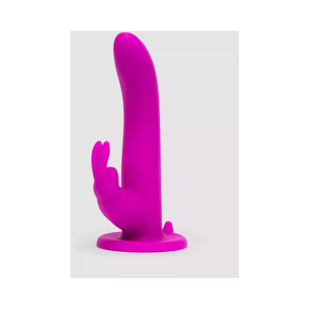 Happy Rabbit Rechargeable Silicone Vibrating Strap-On Harness Set - Purple