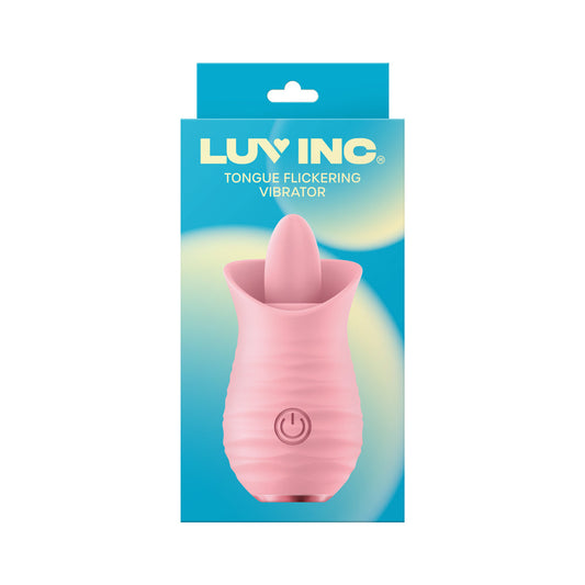 Luv Inc Tv08 Rechargeable Silicone Clitoral Stimulator with 10 Modes – Light Pink