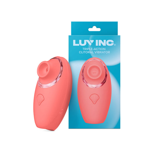 Luv Inc Tv11 Triple-Action Clitoral Vibrator – Coral