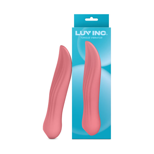 Luv Inc TV23 Tongue Vibrator – Rechargeable Hot Pink Silicone with 10 Modes