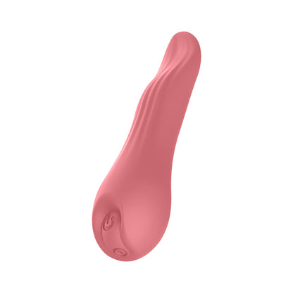 Luv Inc TV23 Tongue Vibrator – Rechargeable Hot Pink Silicone with 10 Modes