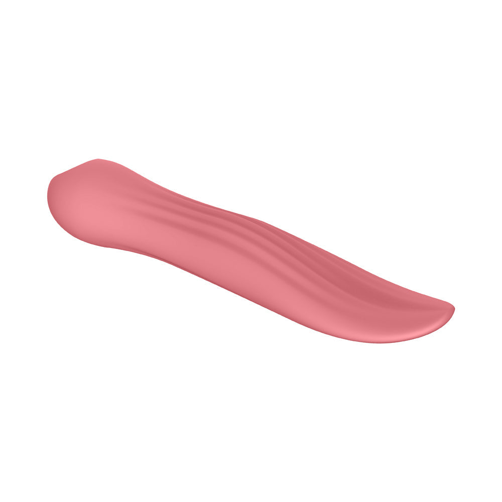 Luv Inc TV23 Tongue Vibrator – Rechargeable Hot Pink Silicone with 10 Modes