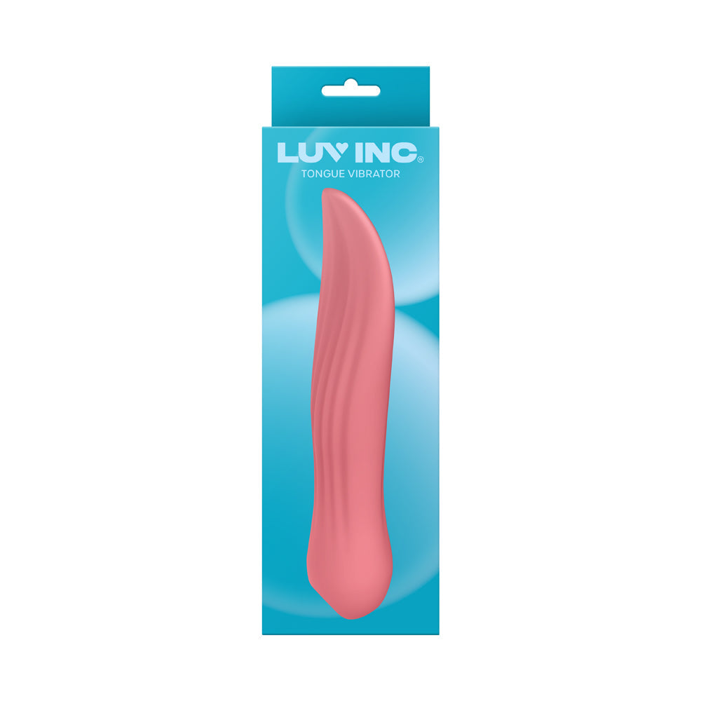 Luv Inc TV23 Tongue Vibrator – Rechargeable Hot Pink Silicone with 10 Modes