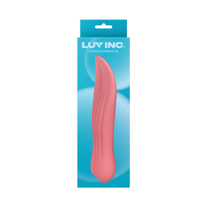 Luv Inc TV23 Tongue Vibrator – Rechargeable Hot Pink Silicone with 10 Modes