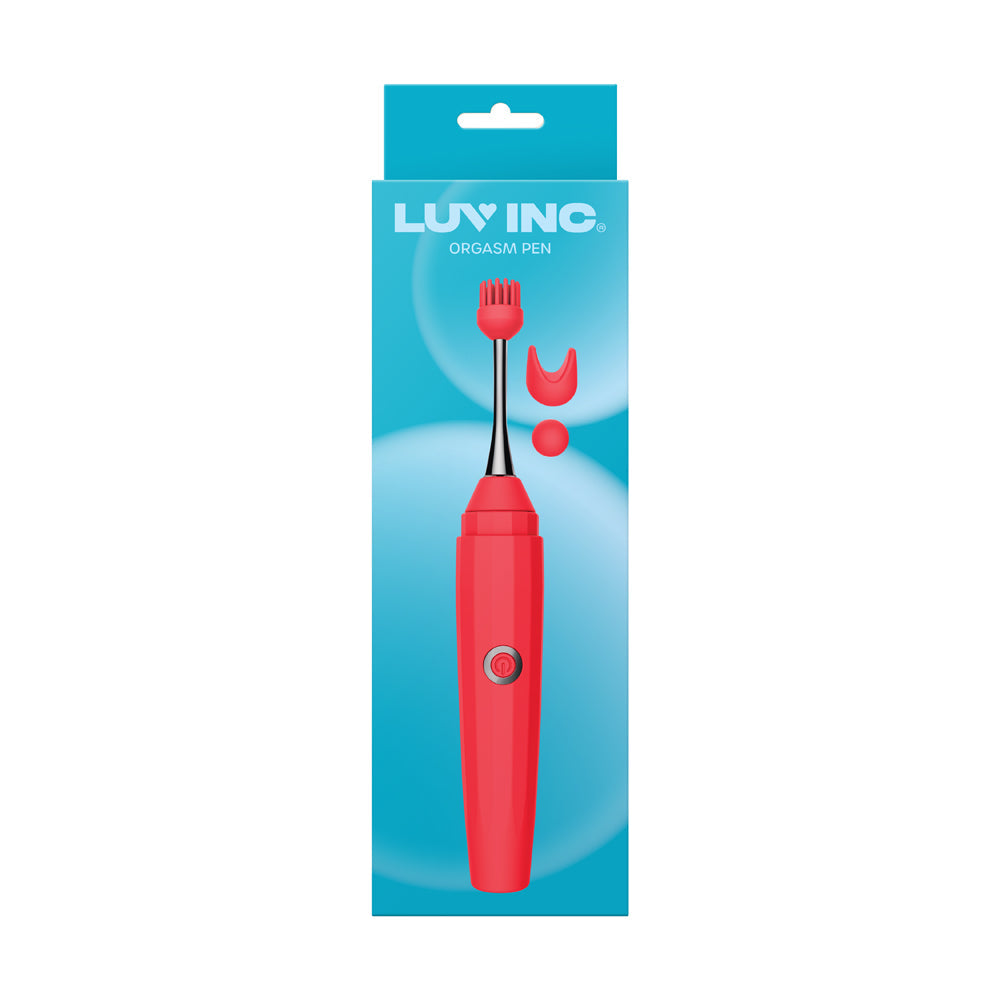 Luv Inc Op10 Orgasm Pen Rechargeable Pinpoint Vibrator – Red