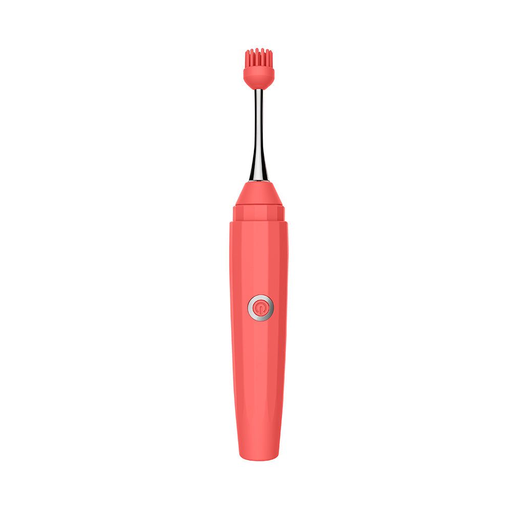 Luv Inc Op10 Orgasm Pen Rechargeable Vibrator with 3 Attachments - Coral