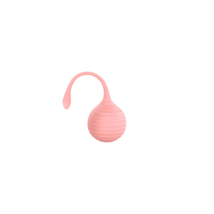 Luv Inc Kg88 Kegel Balls 2-Piece Set – Light Pink – Ribbed Silicone