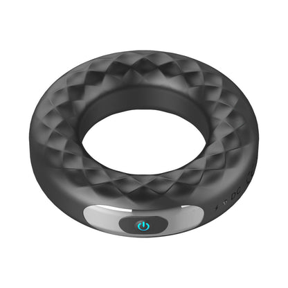 Forto F-15 Rechargeable Silicone Vibrating Cockring – Black