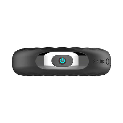 Forto F-15 Rechargeable Silicone Vibrating Cockring – Black