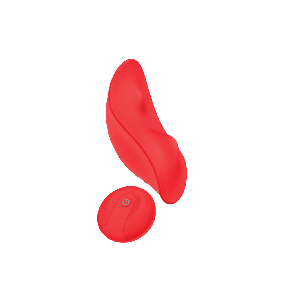 Luv Inc Pv72 Rechargeable Remote-Controlled Silicone Panty Vibrator – Red