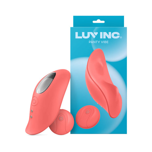 Luv Inc Pv72 Panty Vibe - Rechargeable Remote-Controlled Silicone Wearable Vibrator - Coral