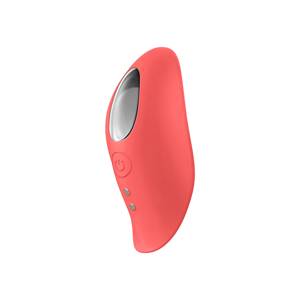 Luv Inc Pv72 Panty Vibe - Rechargeable Remote-Controlled Silicone Wearable Vibrator - Coral