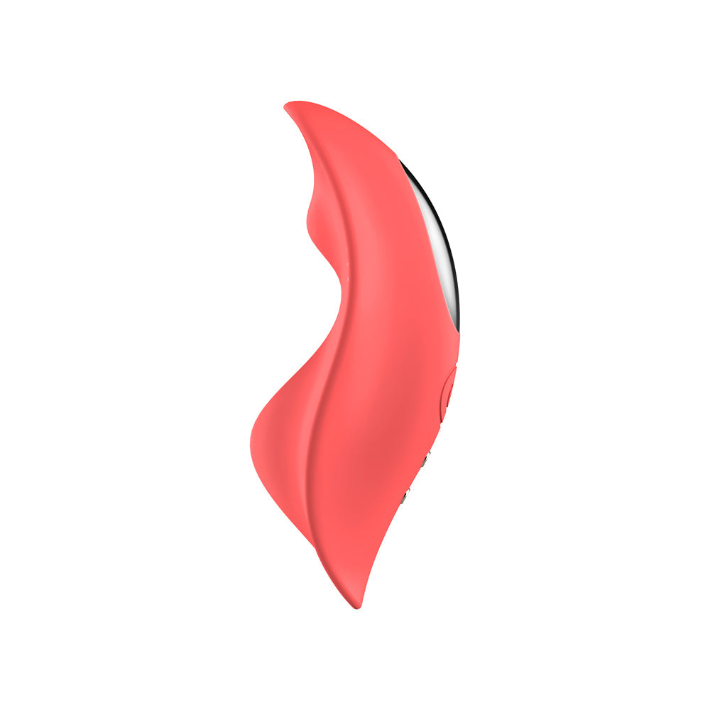 Luv Inc Pv72 Panty Vibe - Rechargeable Remote-Controlled Silicone Wearable Vibrator - Coral