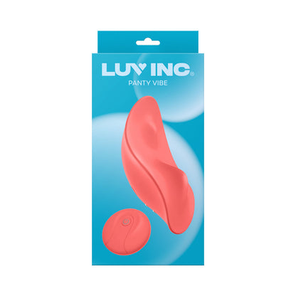 Luv Inc Pv72 Panty Vibe - Rechargeable Remote-Controlled Silicone Wearable Vibrator - Coral