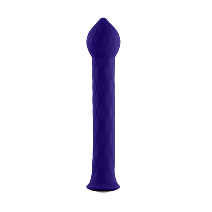 FemmeFunn Diamond Wand Rechargeable Vibrator with G-Spot Stimulation - Dark Purple