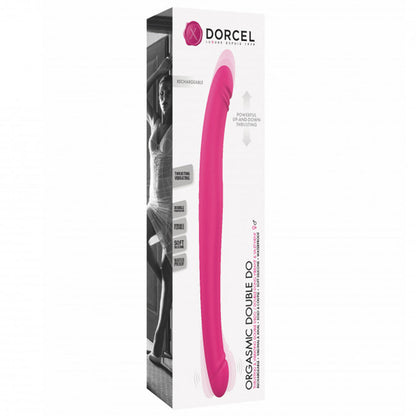 Dorcel Orgasmic Double Do Rechargeable Thrusting & Vibrating Double Dildo - Hot Pink