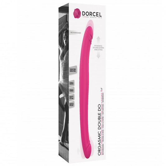 Dorcel Orgasmic Double Do Rechargeable Thrusting & Vibrating Double Dildo - Hot Pink