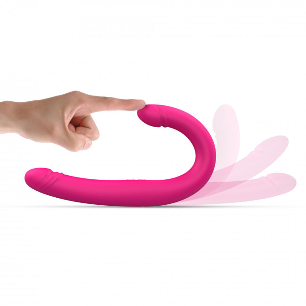 Dorcel Orgasmic Double Do Rechargeable Thrusting & Vibrating Double Dildo - Hot Pink