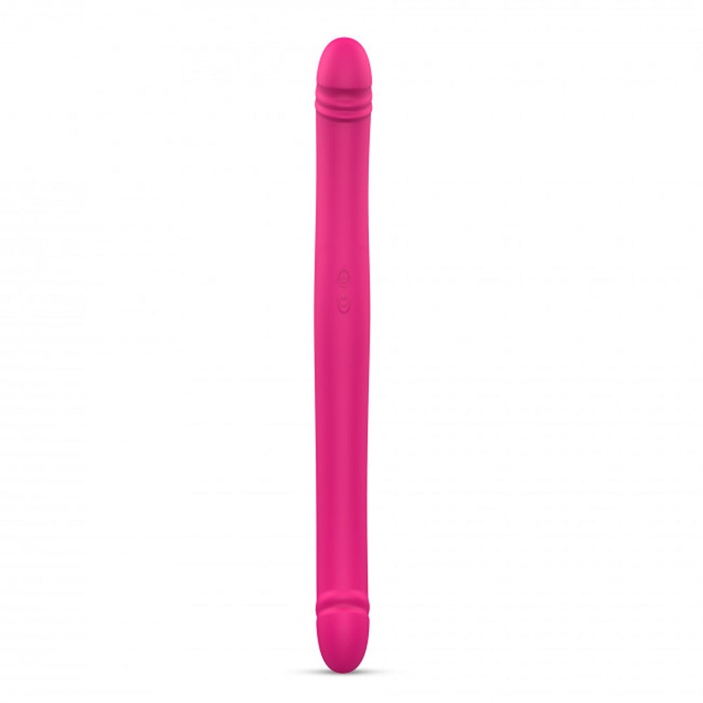 Dorcel Orgasmic Double Do Rechargeable Thrusting & Vibrating Double Dildo - Hot Pink