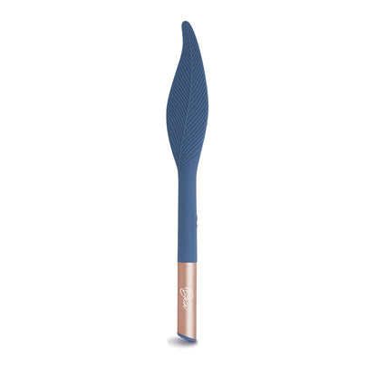 Deia Vibrating Feather Tickler – Silicone – Blue