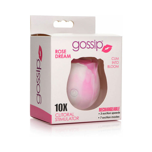 Curve Gossip Cum Into Bloom Clitoral Stimulator with Suction Modes - Light Pink