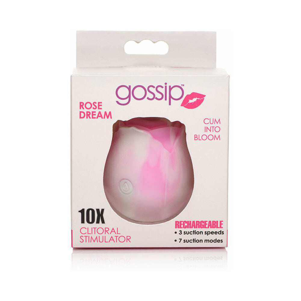 Curve Gossip Cum Into Bloom Clitoral Stimulator with Suction Modes - Light Pink
