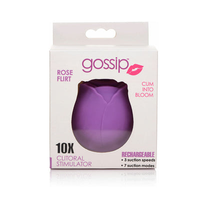 Curve Toys Gossip Cum Into Bloom Clitoral Stimulator – Purple