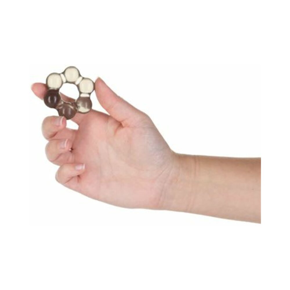 Powerbullet Got Big Dick Super-Stretch Cockrings 2-Pack – Smoke