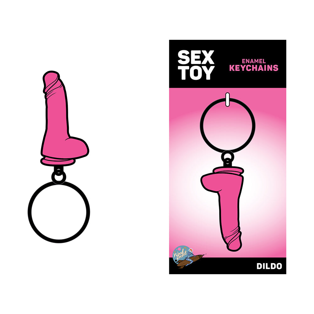 Wood Rocket Pink Dildo Keychain – Novelty Accessory