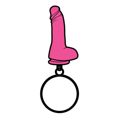 Wood Rocket Pink Dildo Keychain – Novelty Accessory